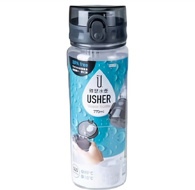 USHER 雅瑟水壺, 黑色, 1個, 770ml
