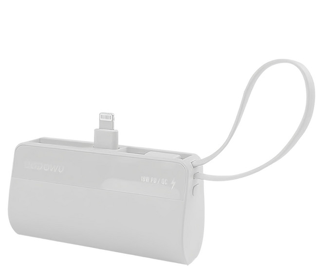 DODOWU 嘟嘟屋 口袋行動電源 5000mAh, PB5000, 月亮白