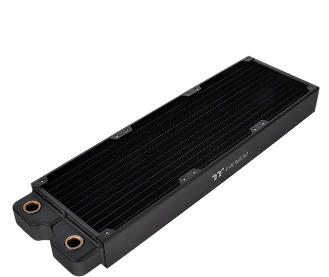 thermaltake 曜越 Pacific CLD 360 水冷 銅冷排 中厚度 高密度雙波鰭片, CL-W282-CU00BL-A, 黑色, 1個