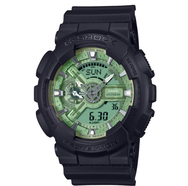 CASIO 卡西歐 G-SHOCK 雙顯電子錶 GA-110CD-1A3