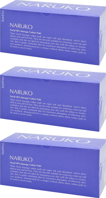 NARUKO 牛爾 台灣公司貨 舒柔按摩化妝棉, 60入, 3盒