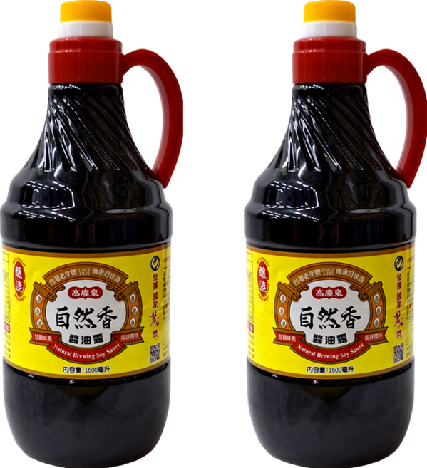 高慶泉 自然香醬油露 釀造醬油, 1.6L, 2瓶