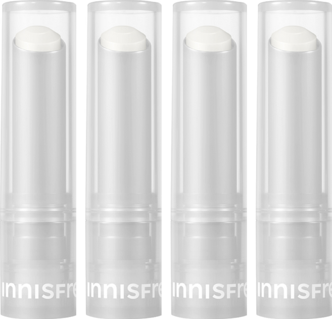 INNISFREE 台灣公司貨 晨露潤唇膏, 無色, 3.2g, 4支