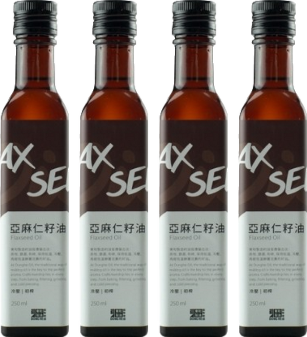 東和製油 亞麻仁籽油, 250ml, 4瓶