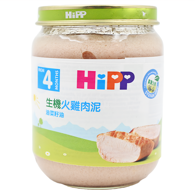 HiPP 喜寶 生機食物泥, 火雞肉, 125g, 1罐