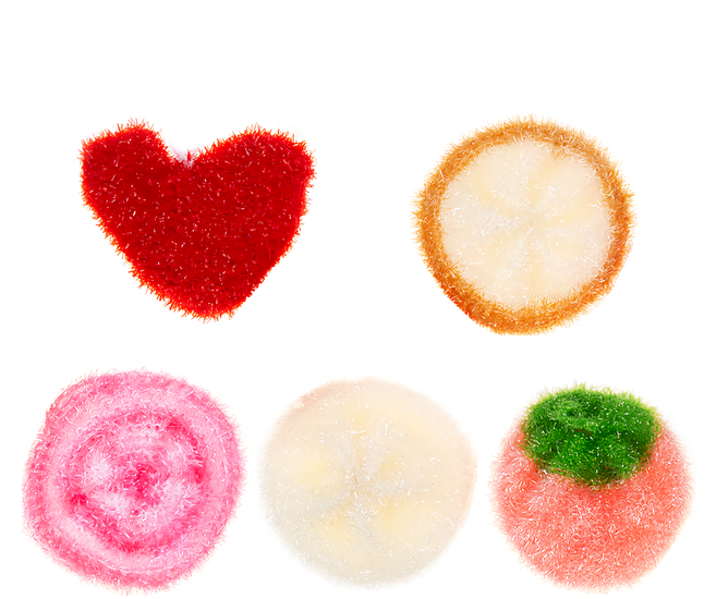 comet 雙層壓克力絲菜瓜布, 5個, 1組