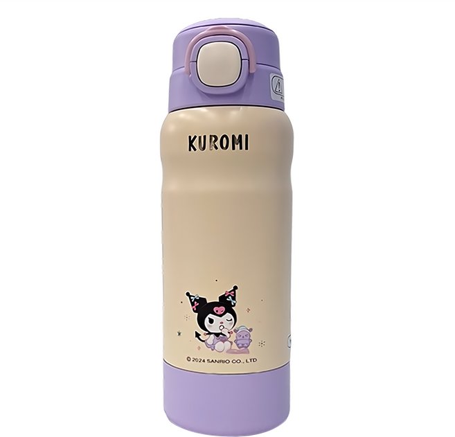 BEDDYBEAR 杯具熊 316不銹鋼 分倉彈跳保溫杯, 頑皮酷洛米 紫色, 530ml, 1個