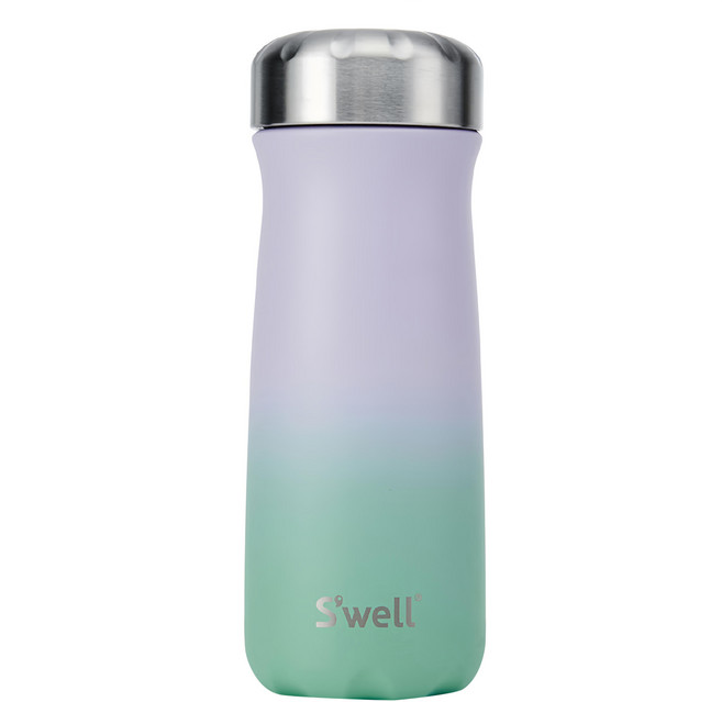 S'well Traveler不鏽鋼保溫瓶, 粉彩薰衣草, 470ml, 1個