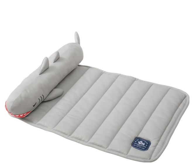 Dogfeet DF涼感透氣靠枕造型床, 鯊魚, 1個