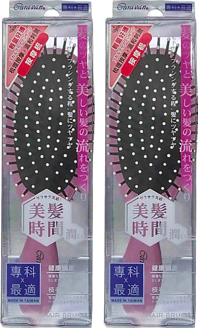 Caravan 佳樂伴 梳理按摩輕量梳 CH-010 小, 顏色隨機, 2支