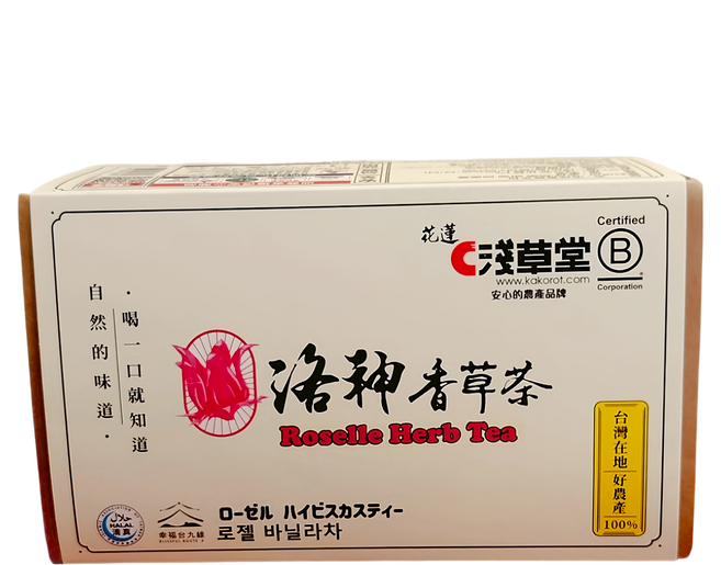 KAKOROT 淺草堂 洛神香草茶, 1個, 12個裝, 3.5g