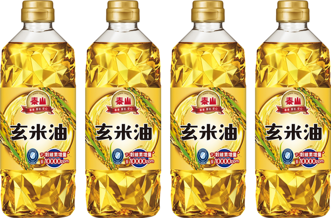 TAISUN 泰山 玄米油, 600ml, 4瓶