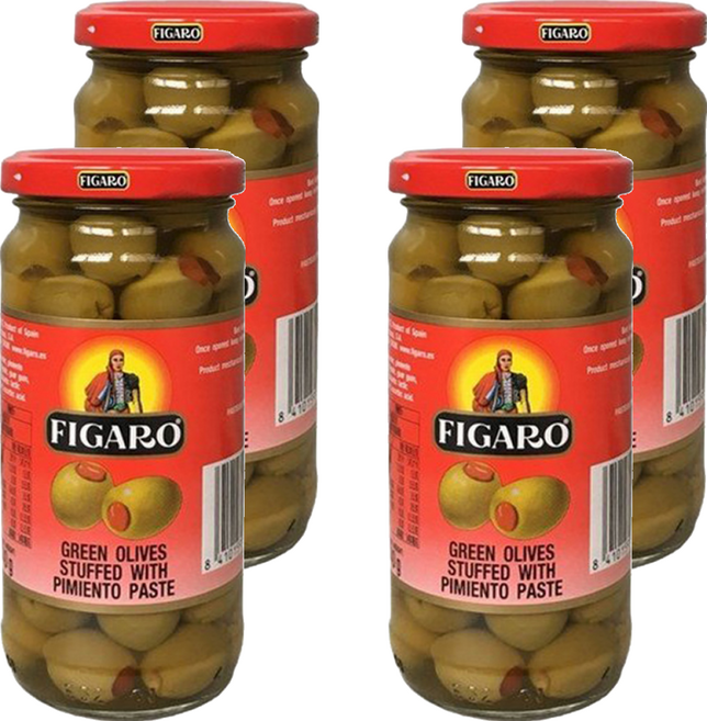 FIGARO 紅心橄欖, 240g, 4罐