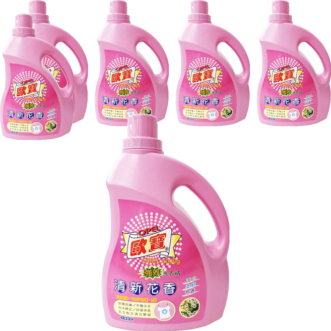 OPEL 歐寶 強效洗衣精 清新花香, 4kg, 6桶