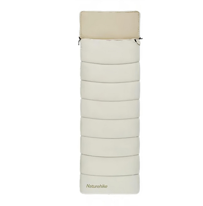 Naturehike 挪客 靈動信封帶帽棉睡袋 CNK2300SD016, 白鰭色, 1個