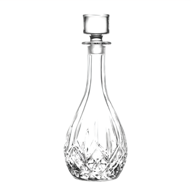 義大利 RCR OPERA系列 專利無鉛水晶 雕花 威士忌酒瓶 900ml 酒樽 直徑120 x 260mm 1個