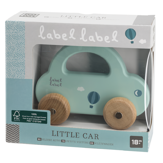 Label Label 木質提把小車, 薄荷綠, 1盒