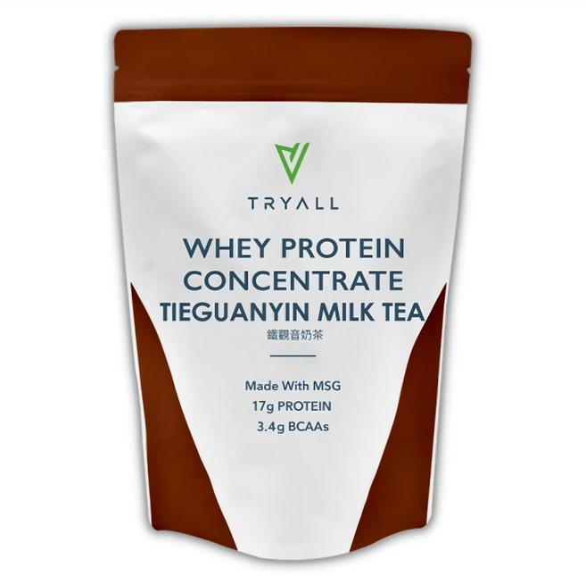 TRYALL 濃縮乳清蛋白 鐵觀音奶茶, 1包, 500g