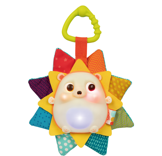 B.toys 科育感統玩具, 19.7cm, 刺蝟閃閃, 1個
