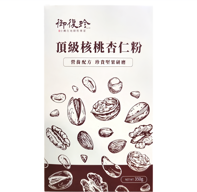 御復珍 頂級核桃杏仁粉, 30g, 11包, 1盒