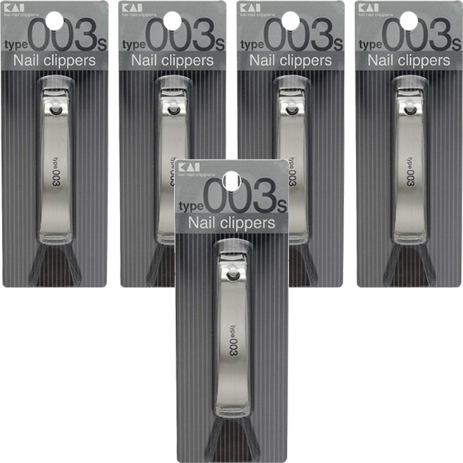 KAI 貝印 Nail Clipperstype003S 指甲刀 15 x 72 x 17mm 28g, KE-0127, 5個