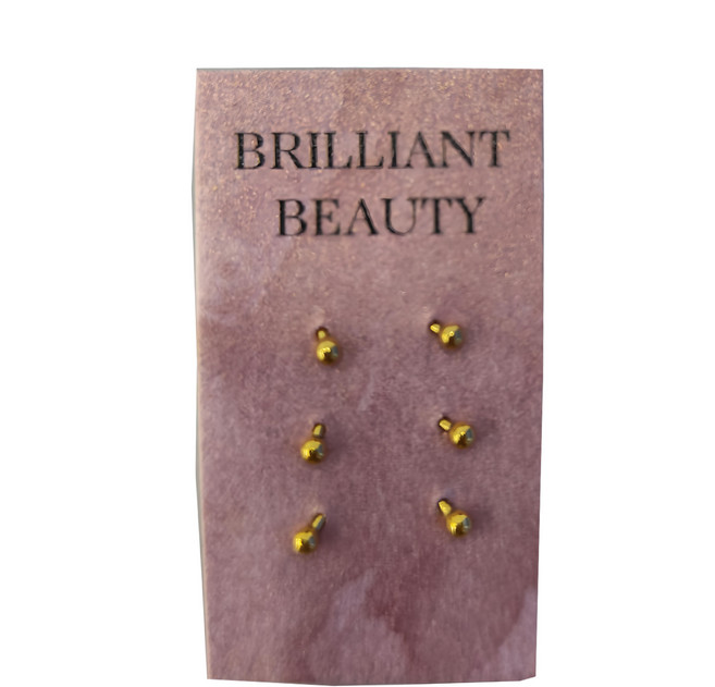 Brilliant Beauty 耀眼美人 迷你小珠 養耳棒鈦閃耀 過爐款 6個