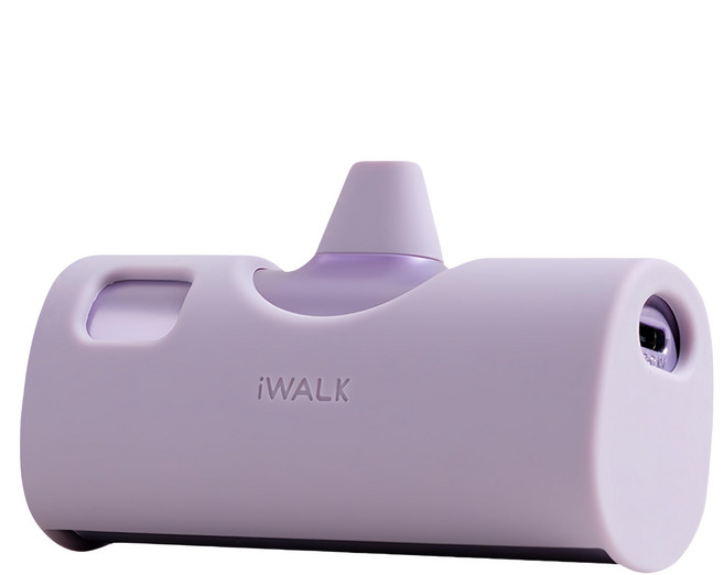 Iwalk Battery Twins兩用口袋電源 Type-C/Lightning 附保護套, LPX001, 紫色