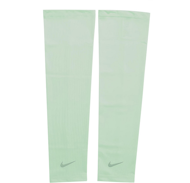 NIKE 耐吉 輕量跑步臂套 2.0, 綠色, 1雙
