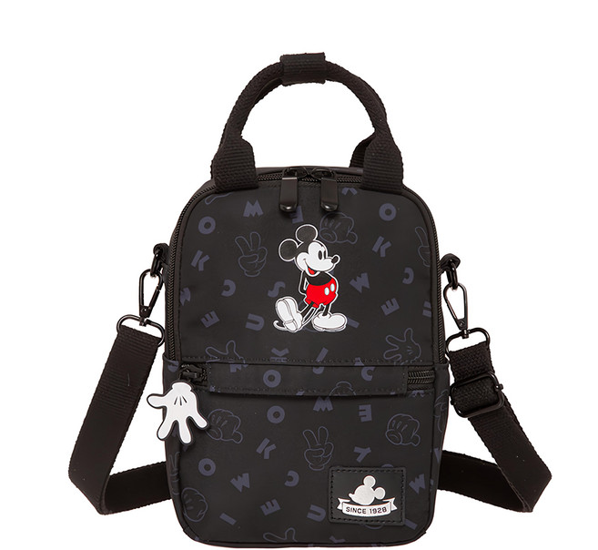 MICKEY MOUSE 米奇 復古米奇 兩用後背包 PTD23-E4-81BK 310g, 黑色