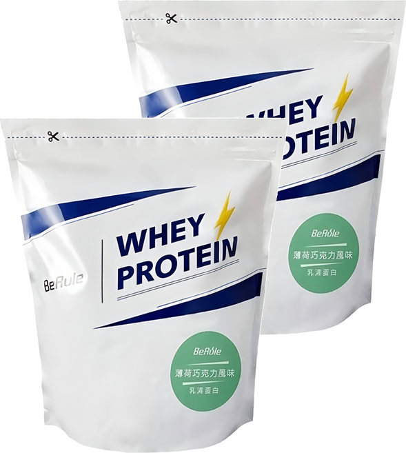 BeRule 乳清蛋白粉 薄荷巧克力, 1kg, 2包