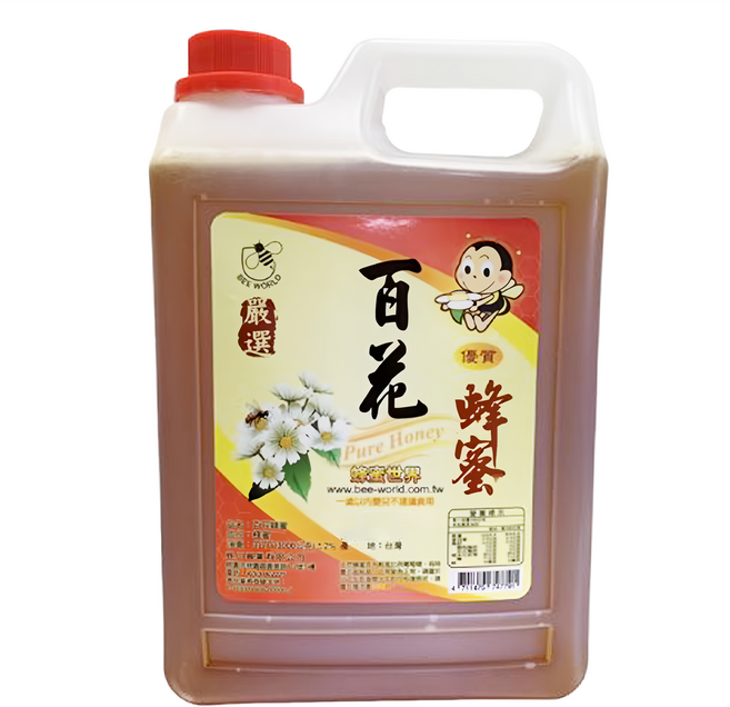 BEE WORLD 蜂蜜世界 嚴選百花蜂蜜, 3kg, 1桶