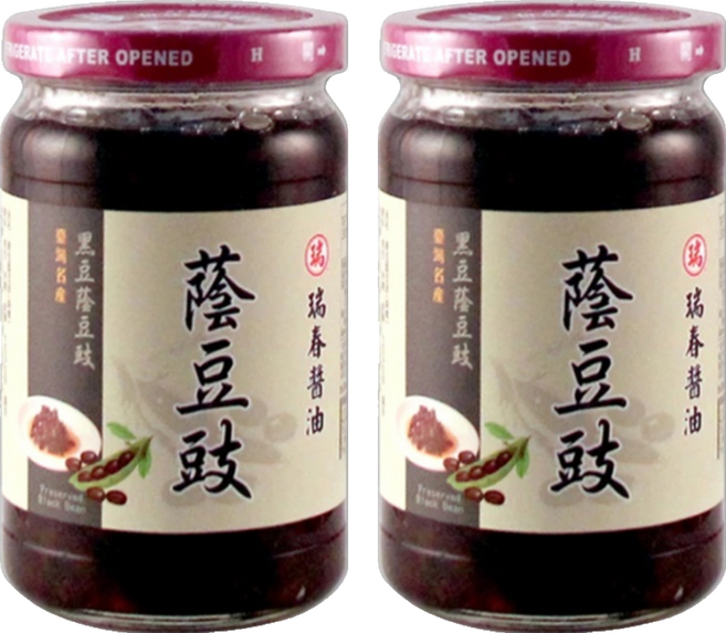 瑞春醬油 蔭豆豉, 350g, 2罐