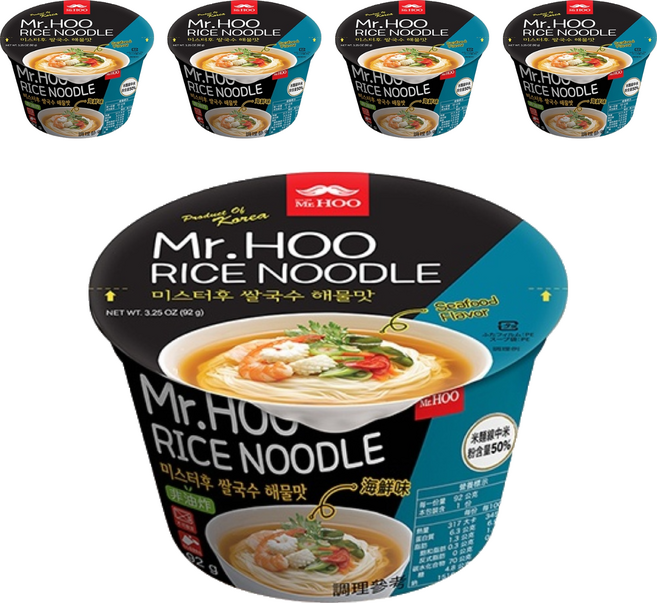 Mr.HOO 米麵線 海鮮味 92g, 5入