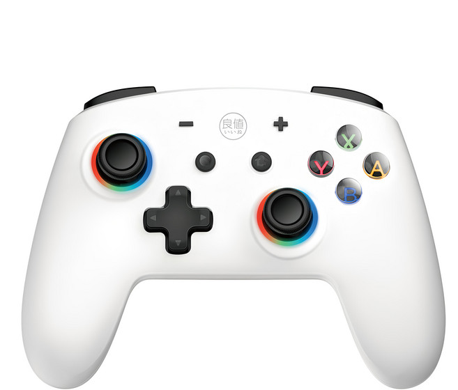 IINE 良值 Nintendo 任天堂 宏編程 無線控制器 Pro手把, L804, 白色, 1個