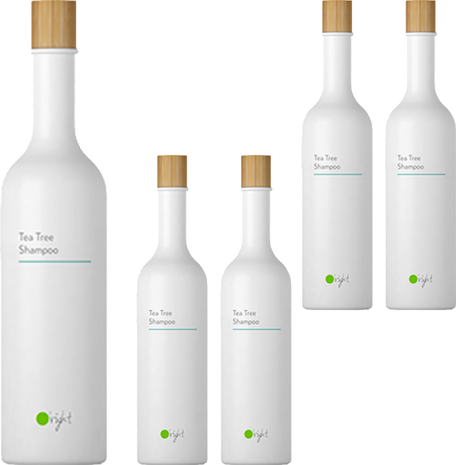 O'right 歐萊德 茶樹洗髮精, 400ml, 5瓶