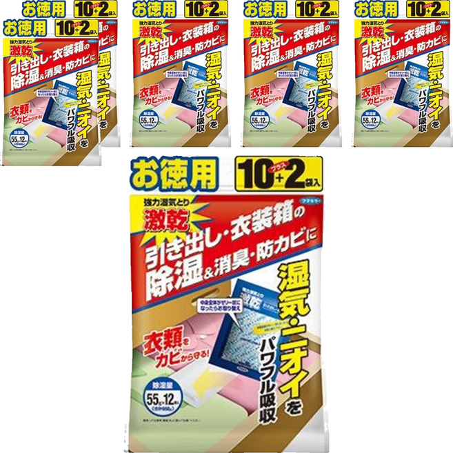 FUMAKILLA 福馬 激乾 除濕包 抽屜/衣櫥專用, 324g, 6袋