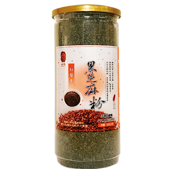 弘益 黑芝麻紅藜麥粉, 400g, 1罐