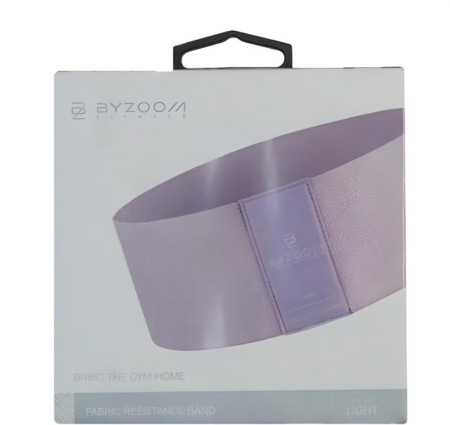 BYZOOM FITNESS 編織阻力環 Light 65g, 紫色, 1盒