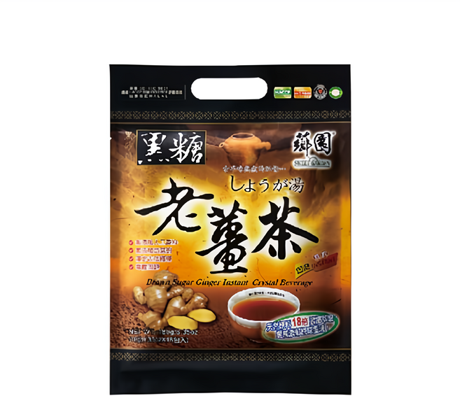 薌園 黑糖老薑茶, 10g, 18包, 1袋