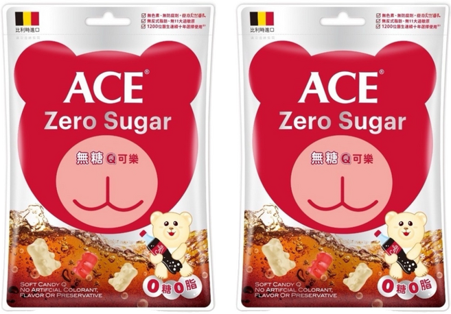 ACE Q軟糖 可樂 無糖, 220g, 2包