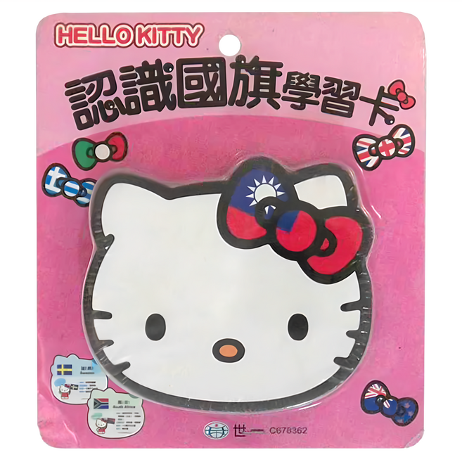 HELLOKITTY認識國旗學習卡 3歲以上, 盒裝