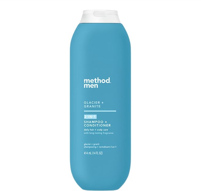 method 美則 男仕洗護髮露 極地冰川, 414ml, 1瓶