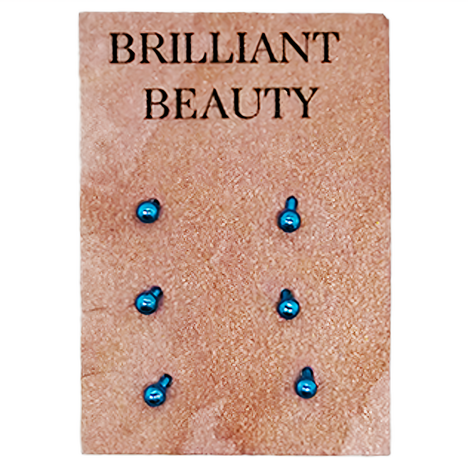 Brilliant Beauty 耀眼美人 迷你小珠 養耳棒鈦閃耀 過爐款 6個