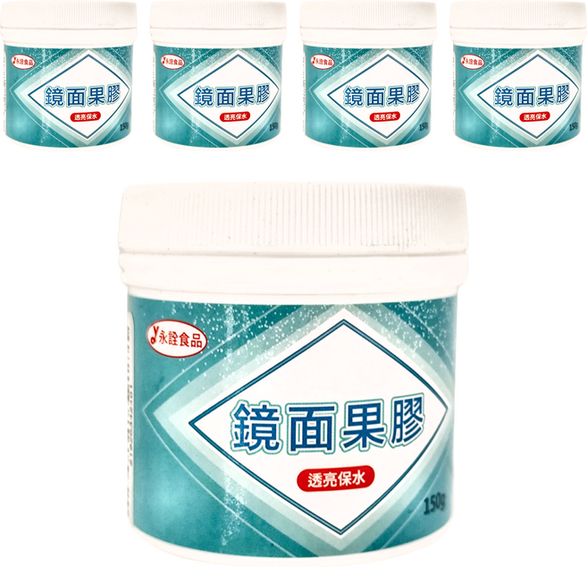永詮食品 鏡面果膠, 150g, 5桶