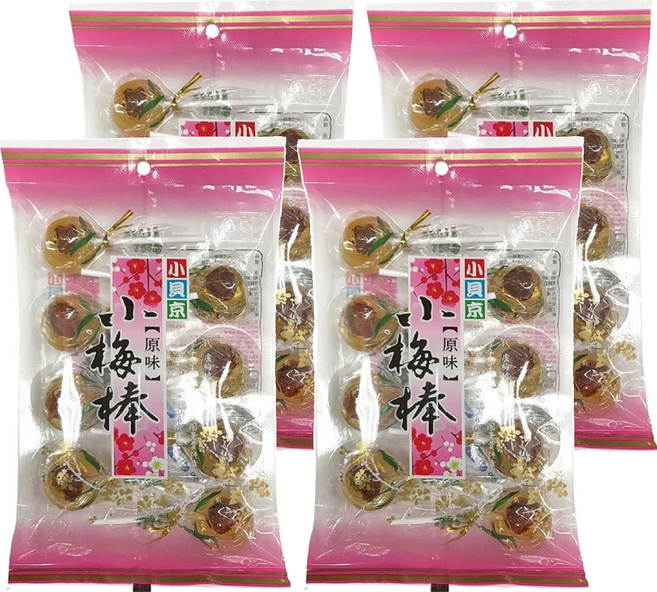 小貝京 原味小梅棒 8入, 112g, 4袋