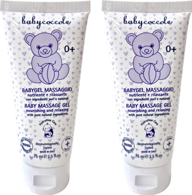 babycoccole 寶貝可可麗 寶寶舒緩護膚按摩膠, 75ml, 2條