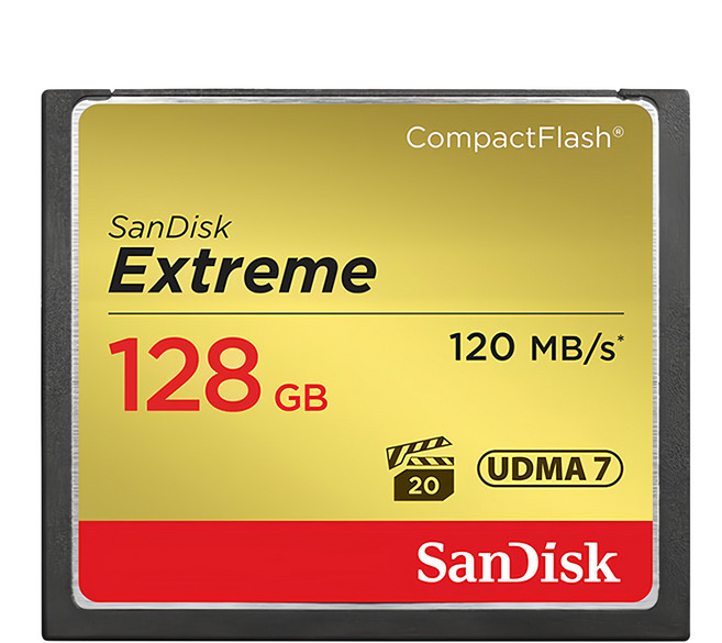 SanDisk 晟碟 Extreme CF 120MB/s 記憶卡, 128GB, 1個