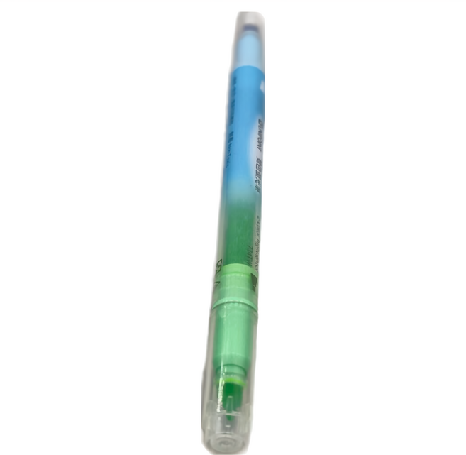 UNIPOINT 優點 螢光筆2色雙頭 734TW GB綠 + 水青 12支