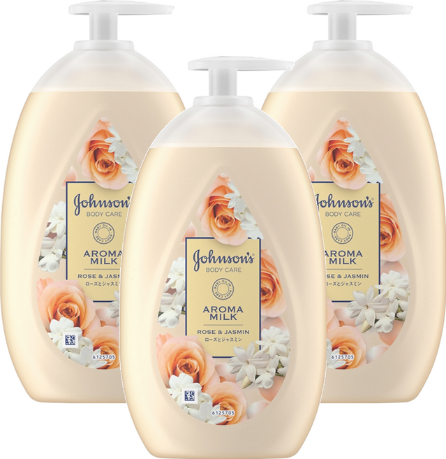 Johnson's 嬌生 美體滋養乳液 玫瑰茉莉, 500ml, 3瓶