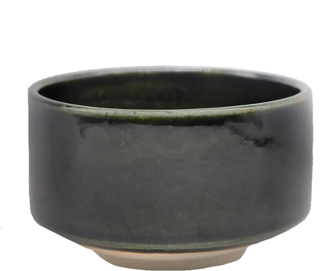CHIPS mug. 美濃燒 Heuge 抹茶碗, 織部綠, 1個